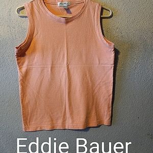 Eddie Bauer Light Orange Tank Top Size Small Petite